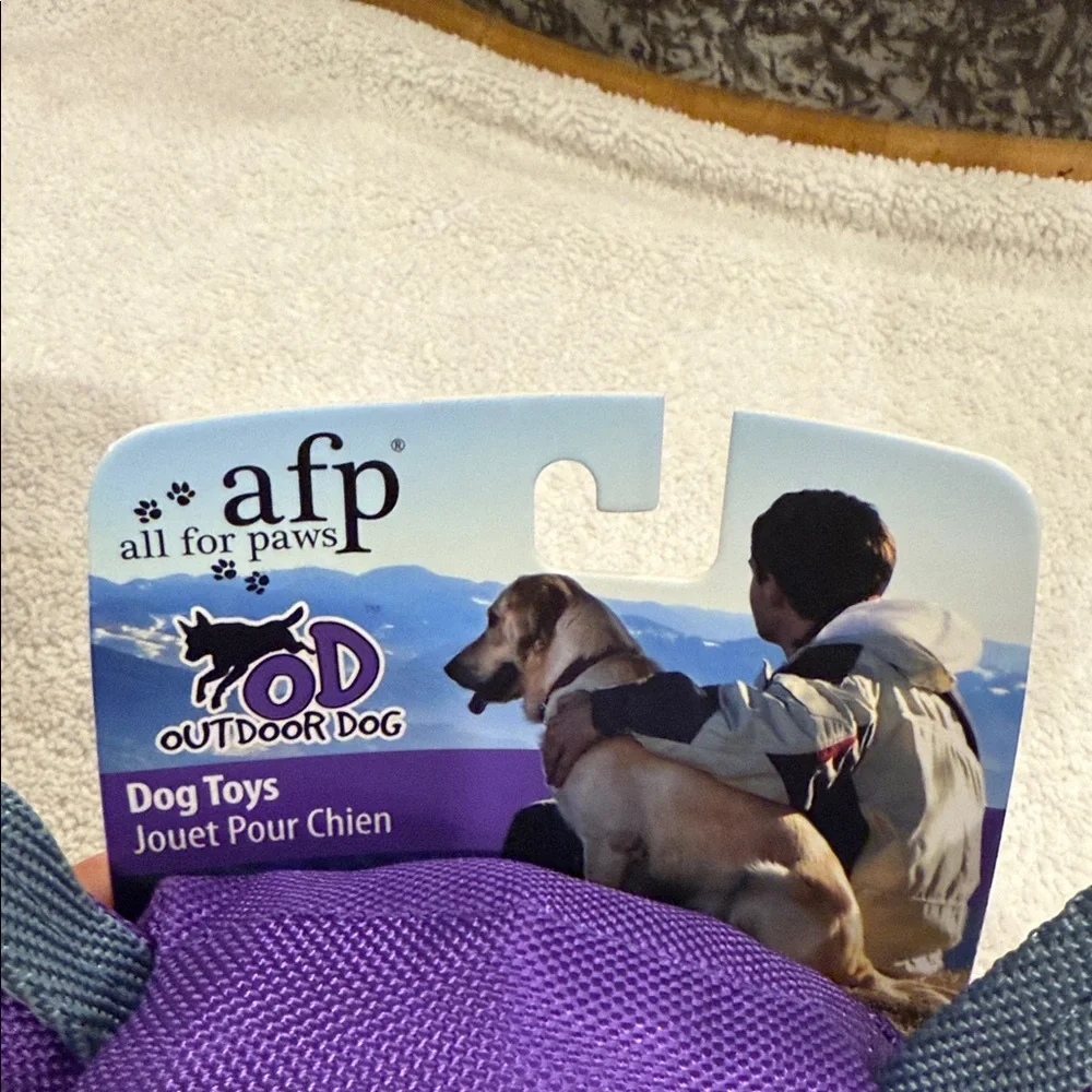 Purple Dog Toy with Treats